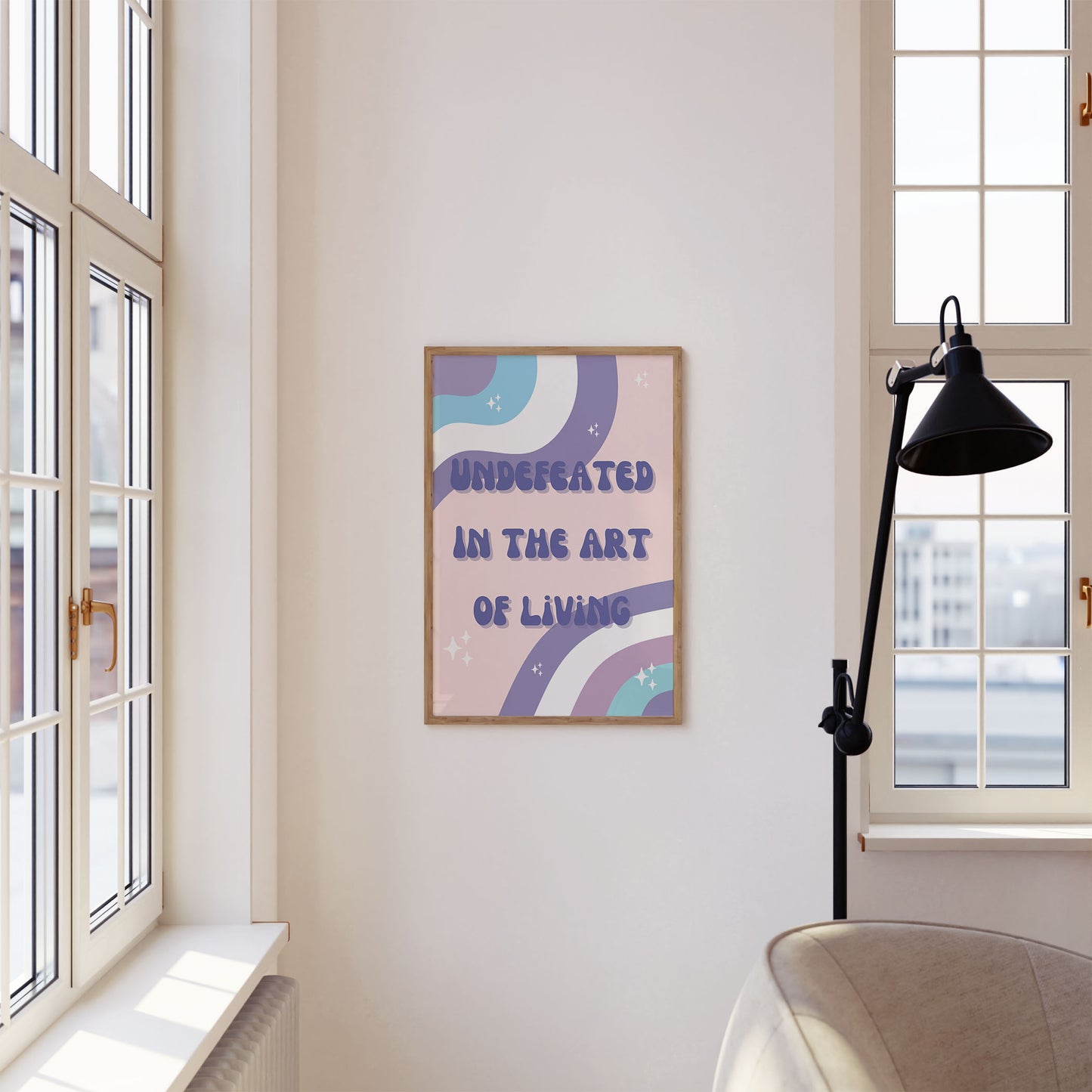 Undefeated Art of Living Art Print - Minimalist Studio