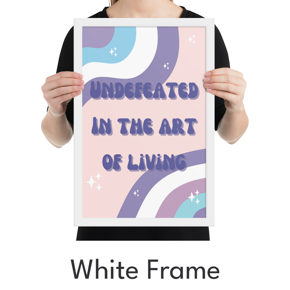Undefeated Art of Living Art Print - Minimalist Studio