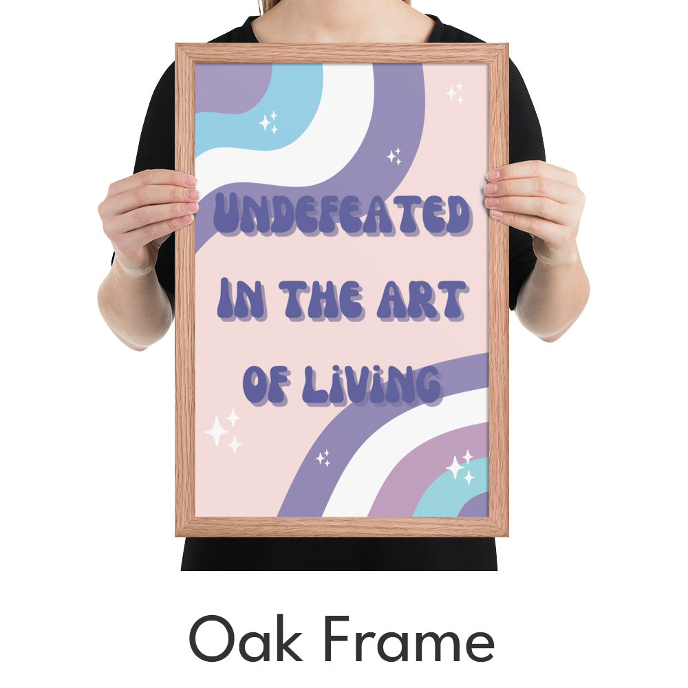 Undefeated Art of Living Art Print - Minimalist Studio