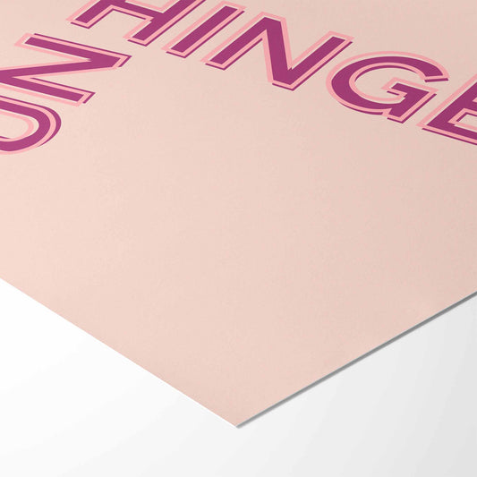 Unhinged Art Print - Minimalist Studio