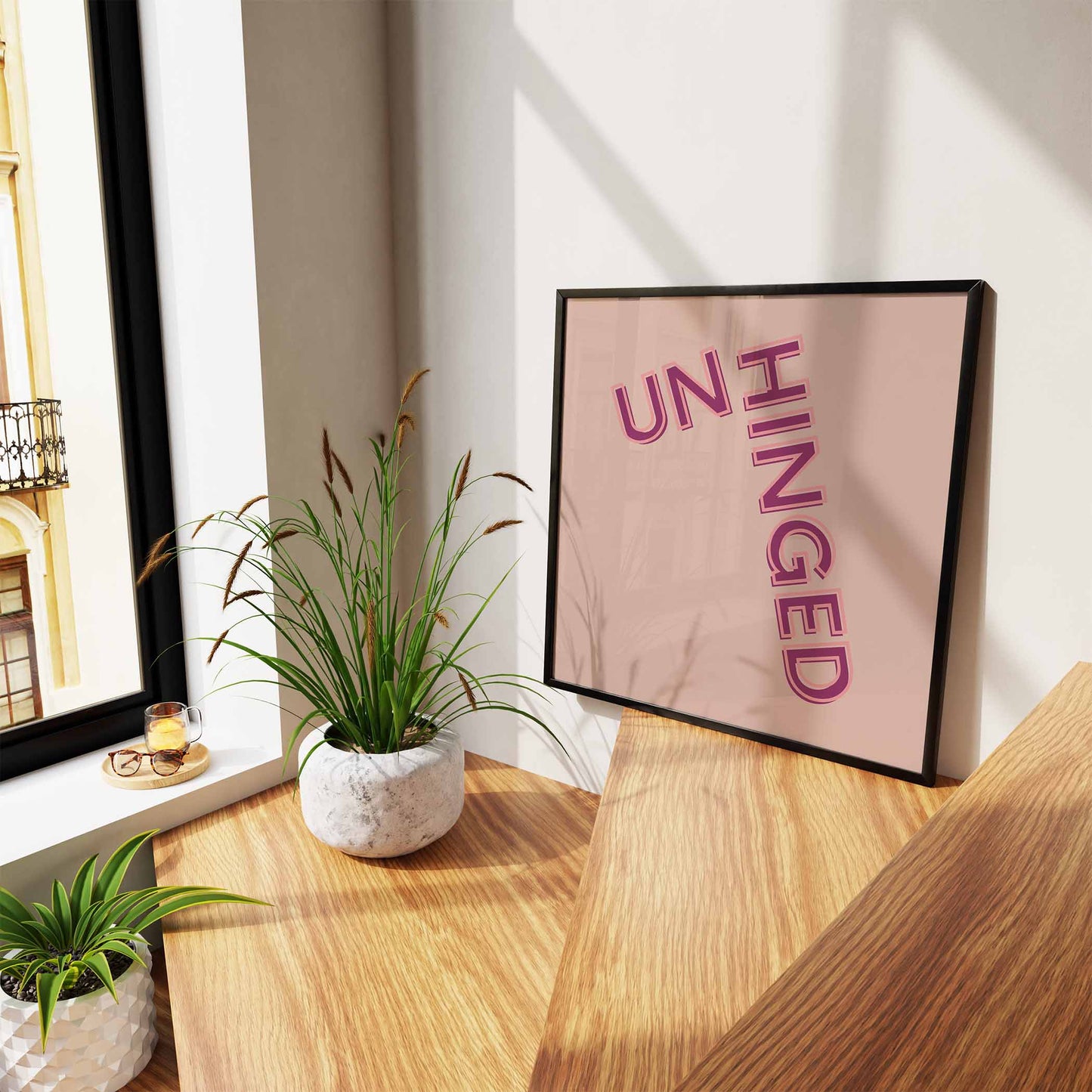 Unhinged Art Print - Minimalist Studio