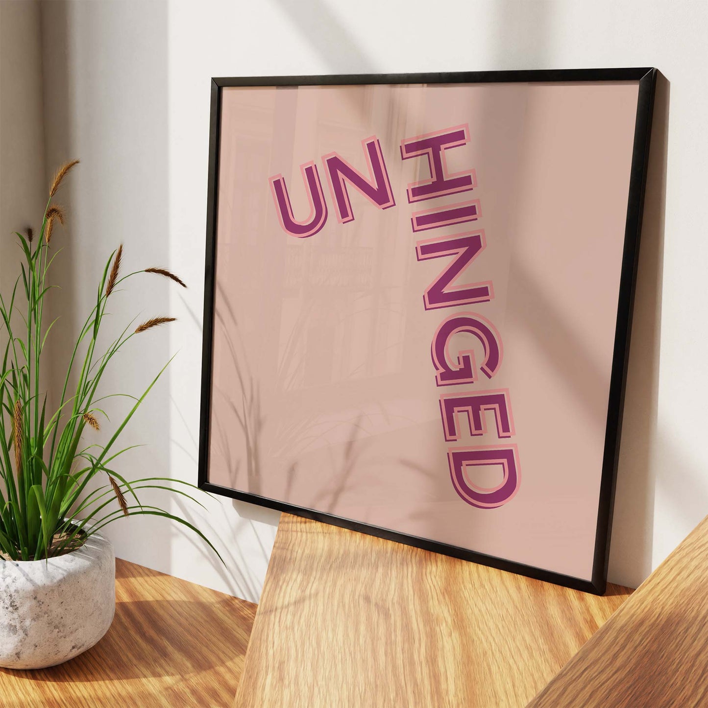 Unhinged Art Print - Minimalist Studio
