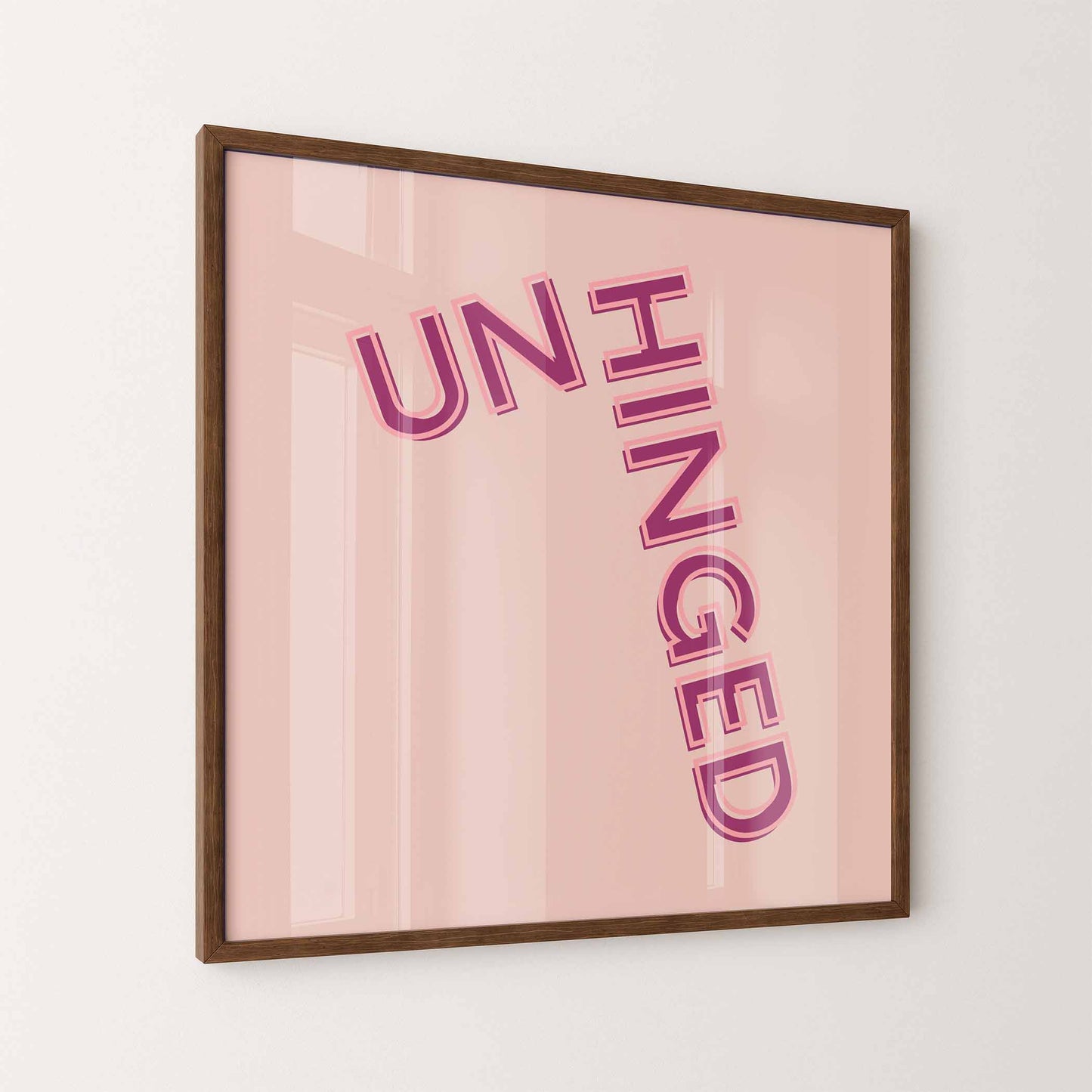Unhinged Art Print - Minimalist Studio
