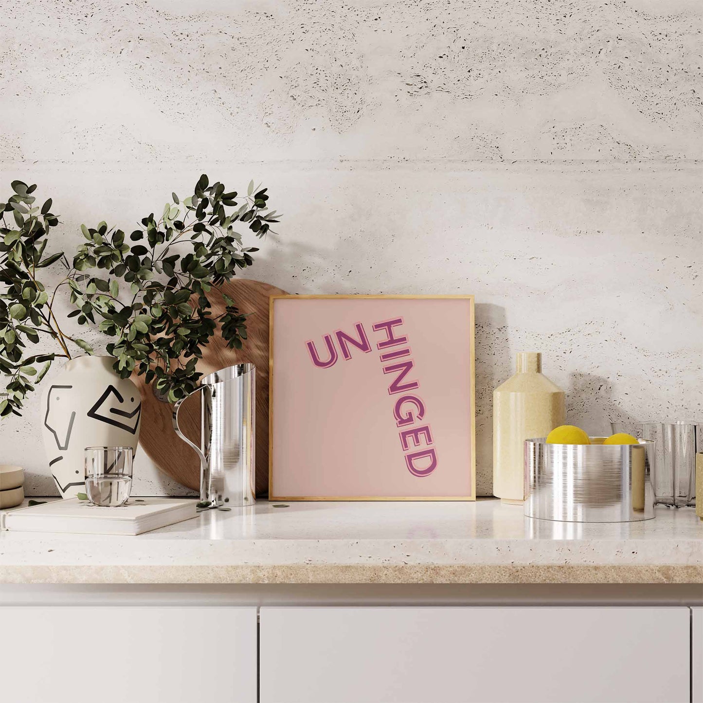 Unhinged Art Print - Minimalist Studio