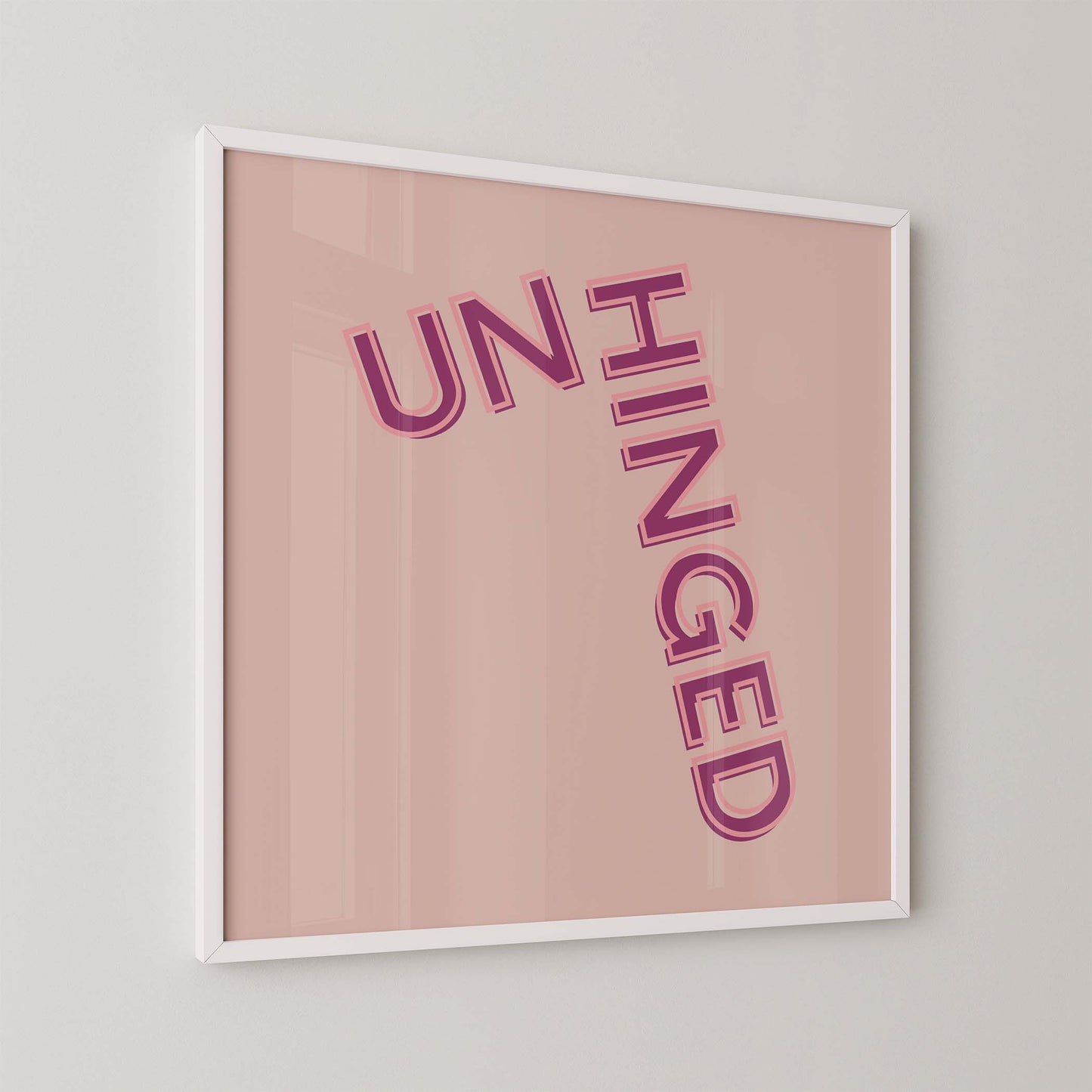 Unhinged Art Print - Minimalist Studio