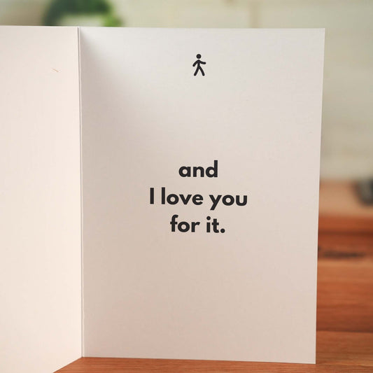 Walking Mood Card - Minimalist Studio