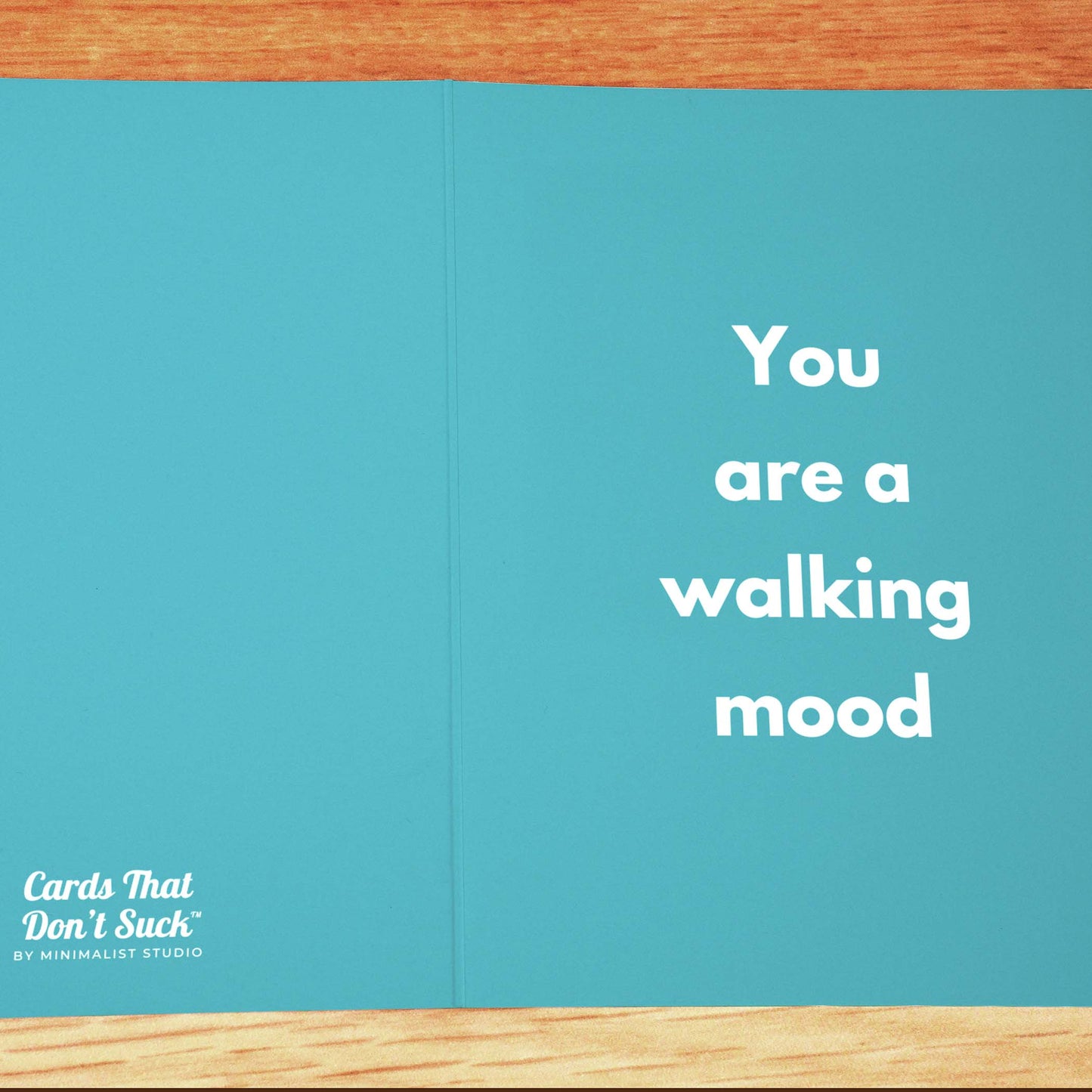 Walking Mood Card - Minimalist Studio