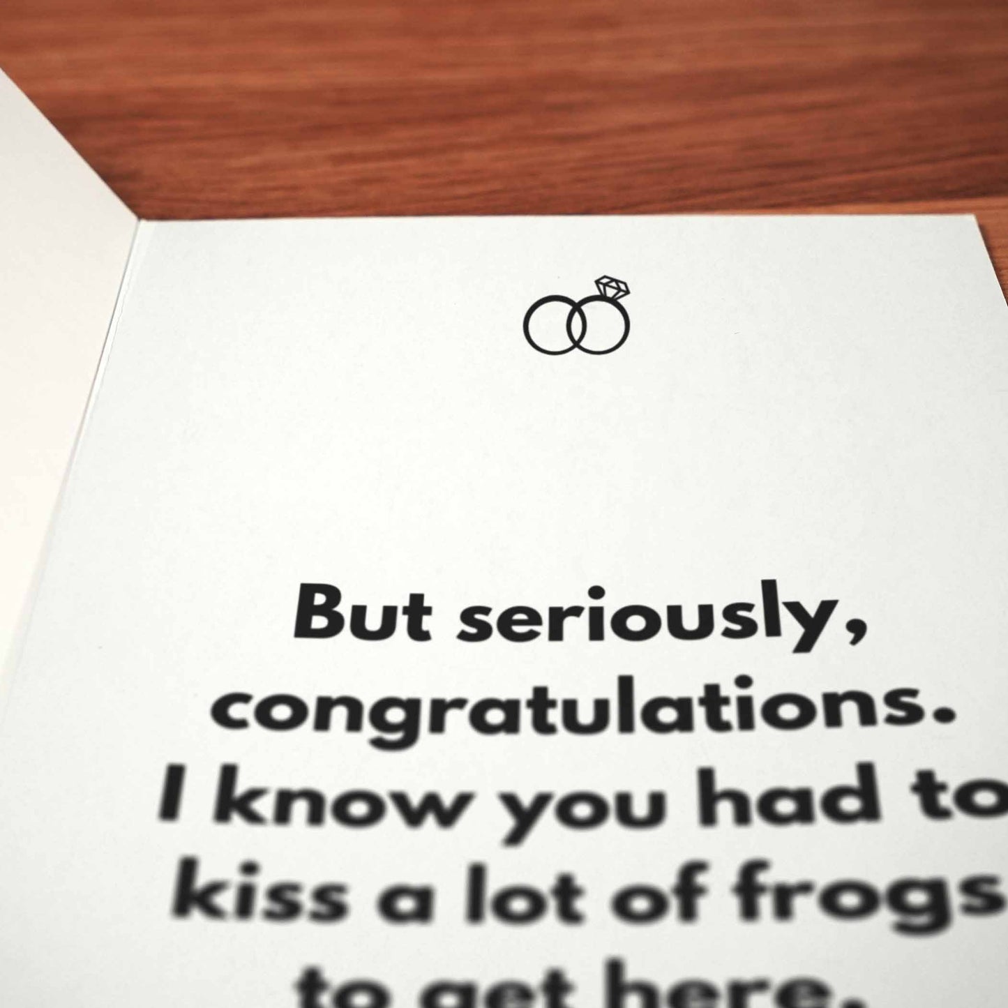Fancy Degenerates Wedding Card - Minimalist Studio