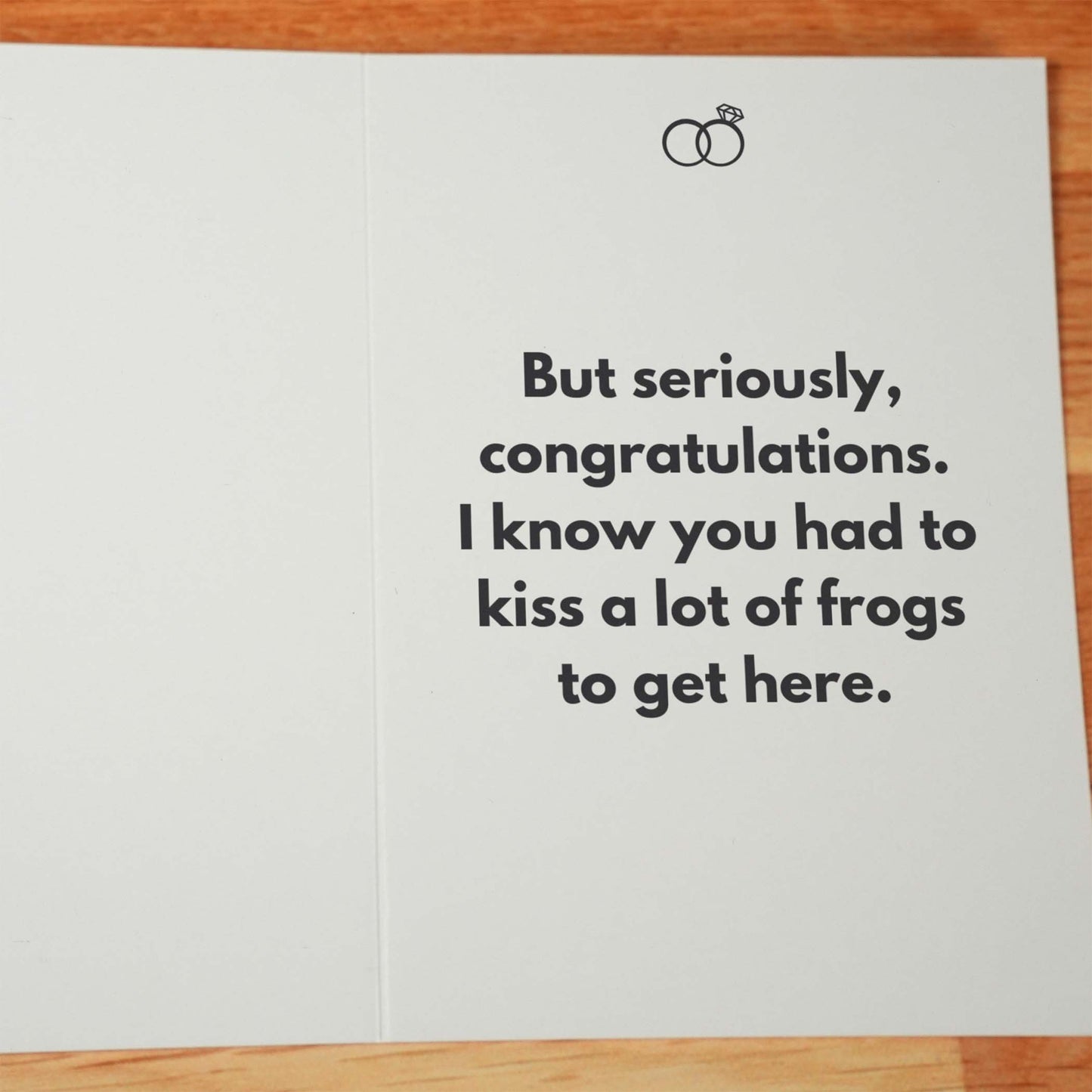 Fancy Degenerates Wedding Card - Minimalist Studio