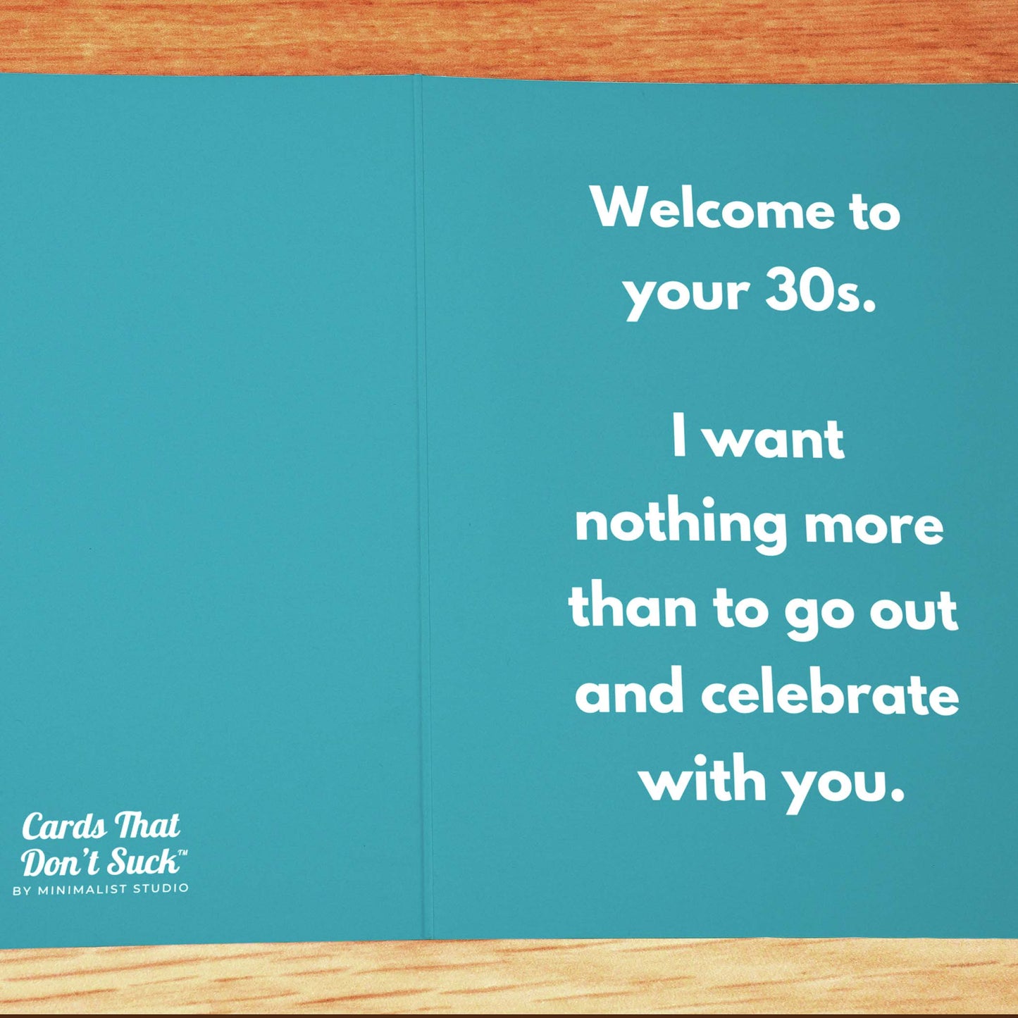 Welcome to Your 30s Birthday Card - Minimalist Studio