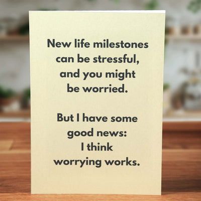 Worrying Works Card - Minimalist Studio