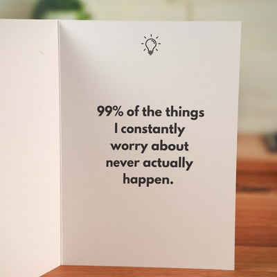 Worrying Works Card - Minimalist Studio