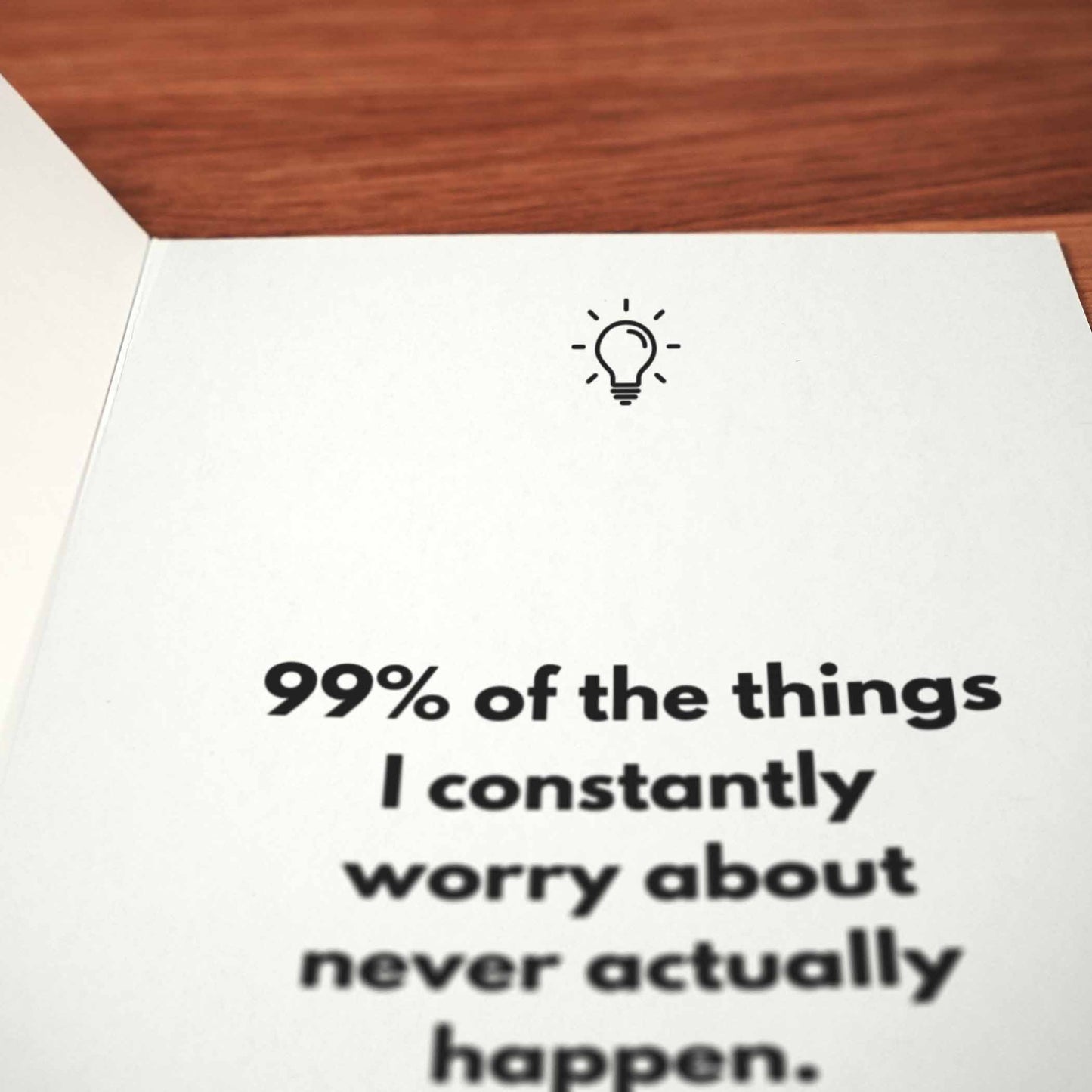 Worrying Works Card - Minimalist Studio