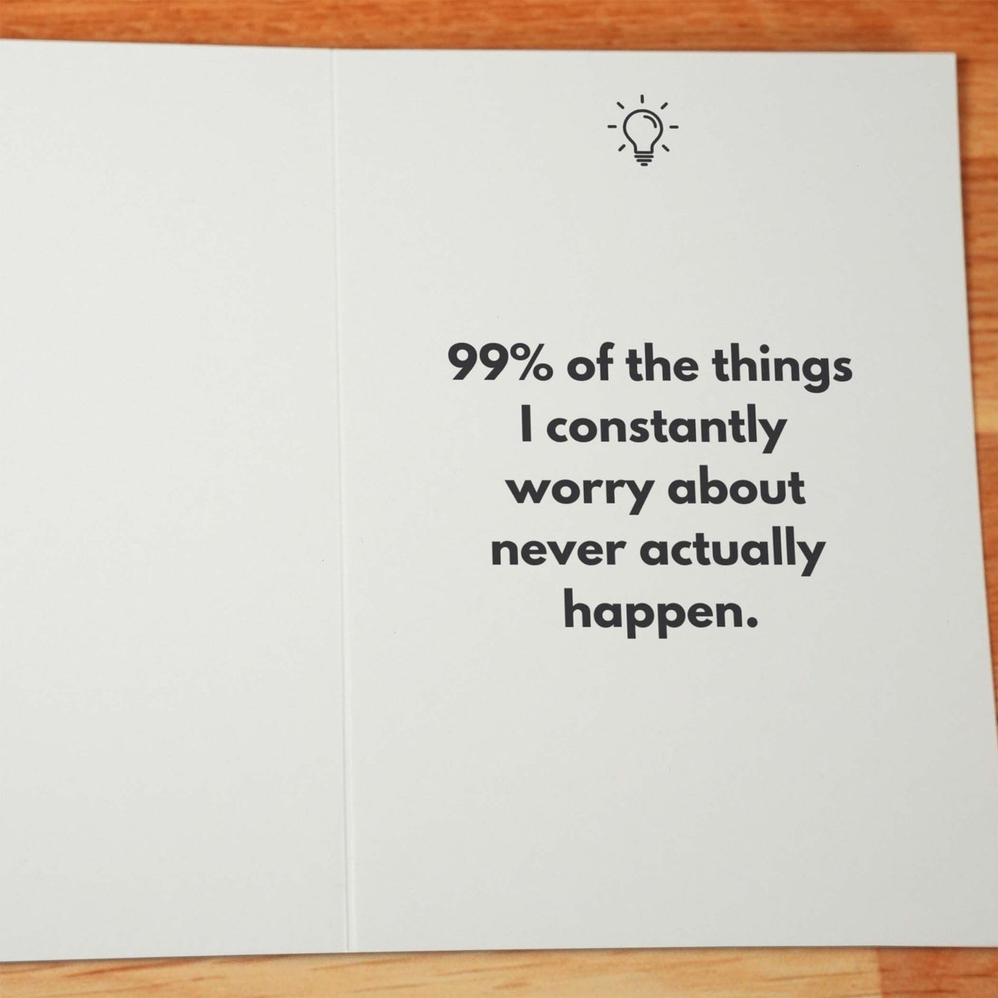Worrying Works Card - Minimalist Studio