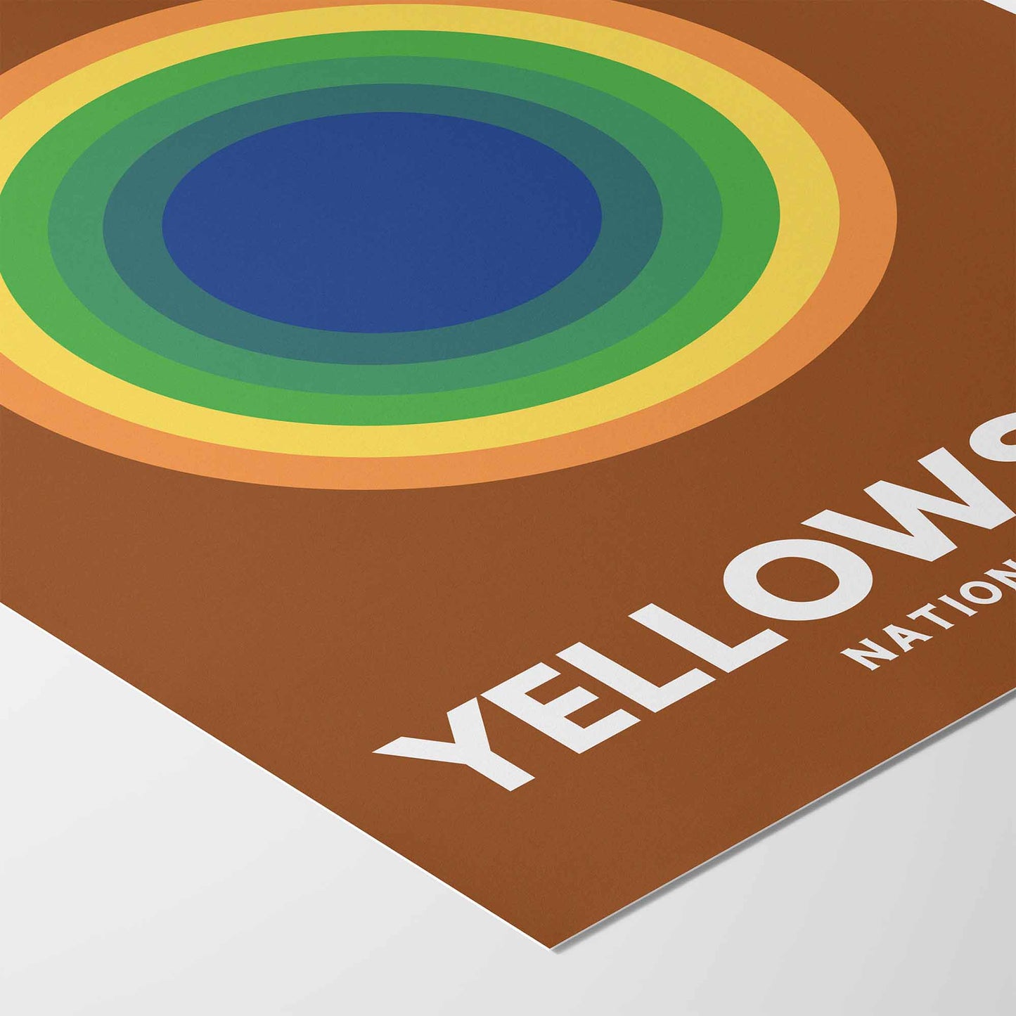 Yellowstone National Park Art Print - Minimalist Studio