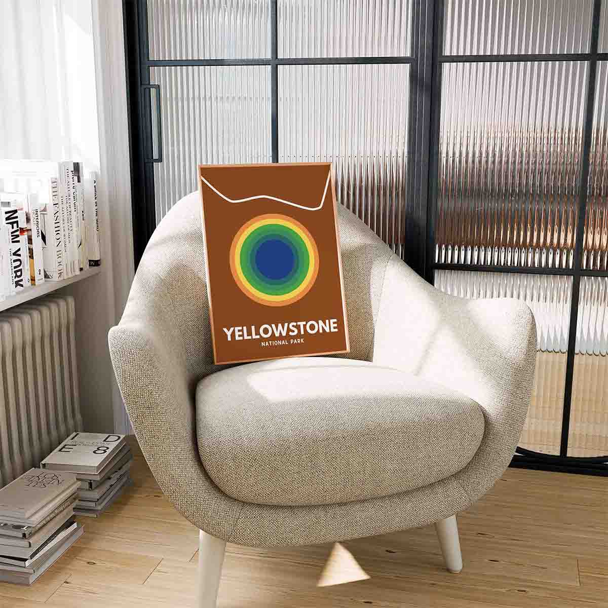 Yellowstone National Park Art Print - Minimalist Studio