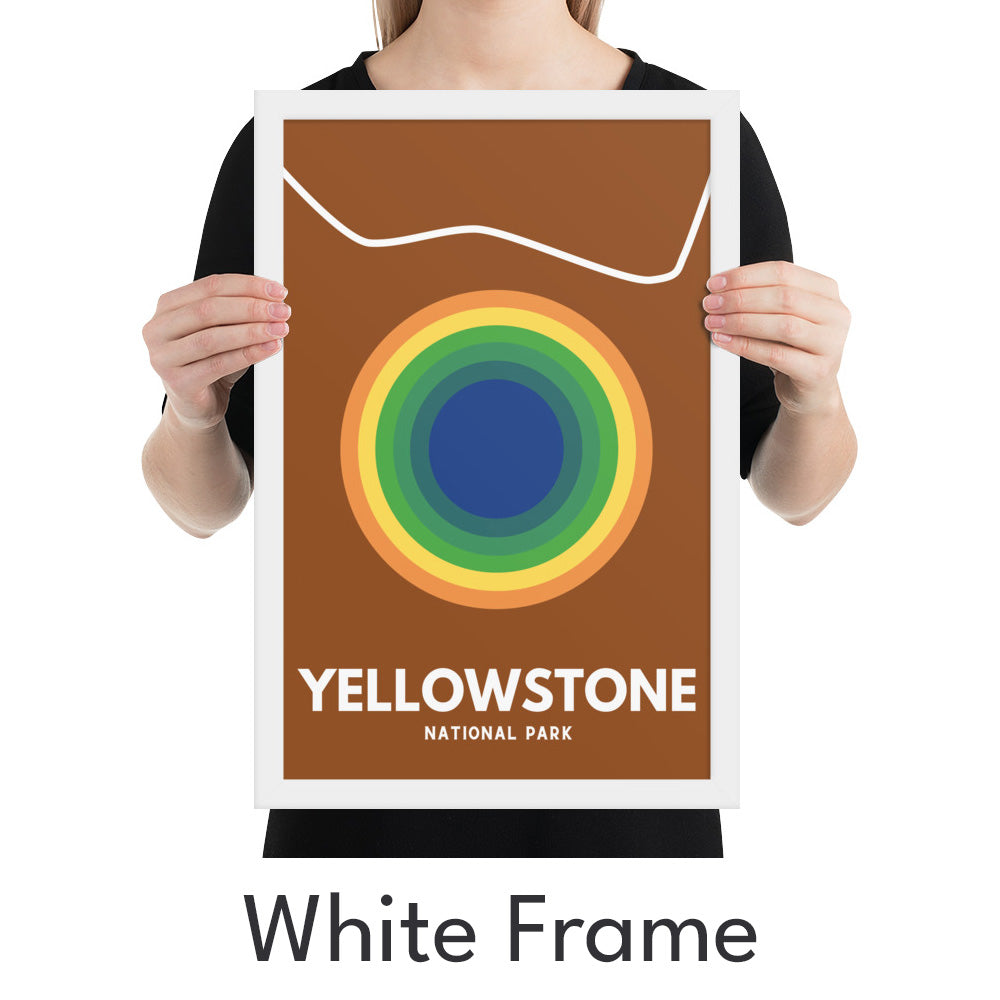 Yellowstone National Park Art Print - Minimalist Studio