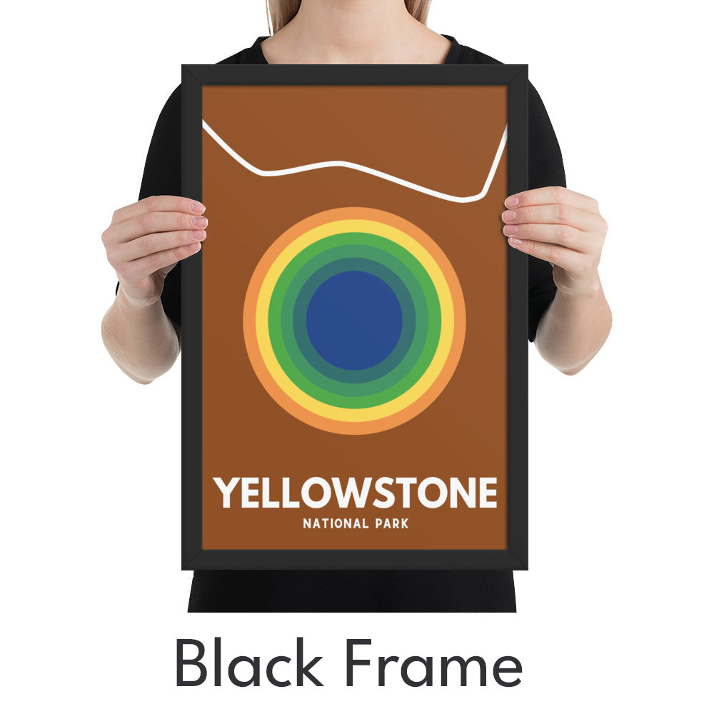 Yellowstone National Park Art Print - Minimalist Studio