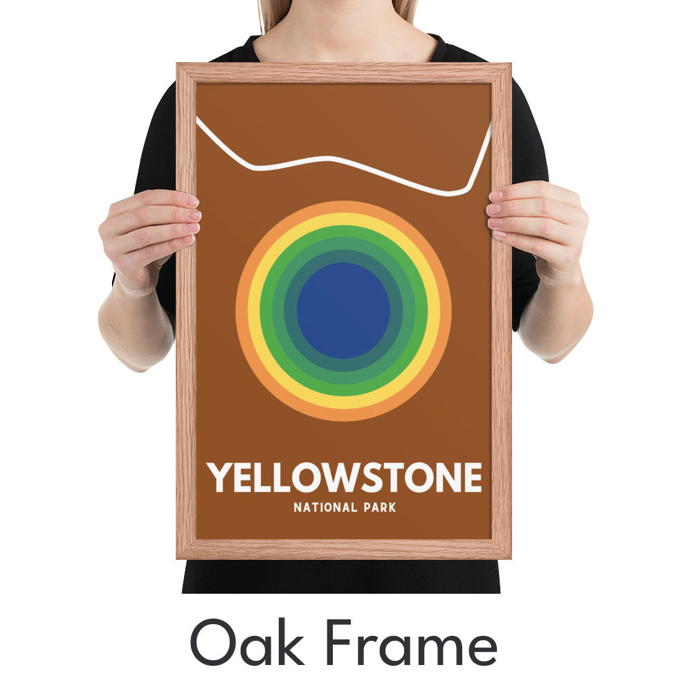 Yellowstone National Park Art Print - Minimalist Studio
