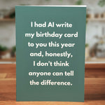 AI Birthday Card - Minimalist Studio