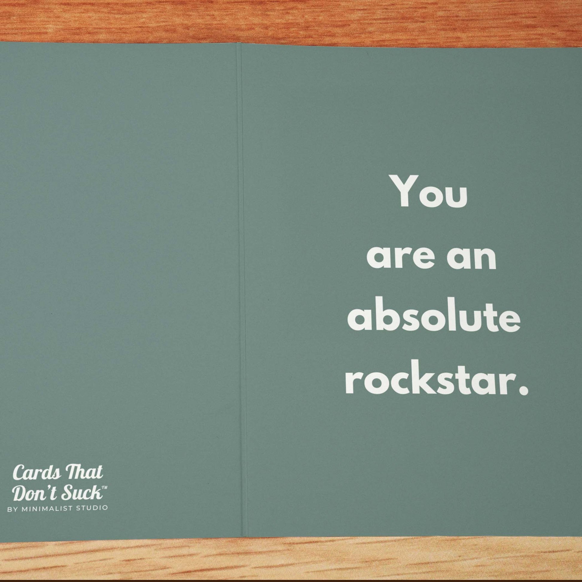 Absolute Rockstar Card - Minimalist Studio