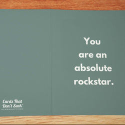Absolute Rockstar Card - Minimalist Studio