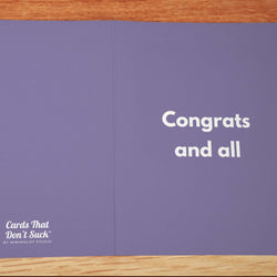 Congrats and All Card - Minimalist Studio