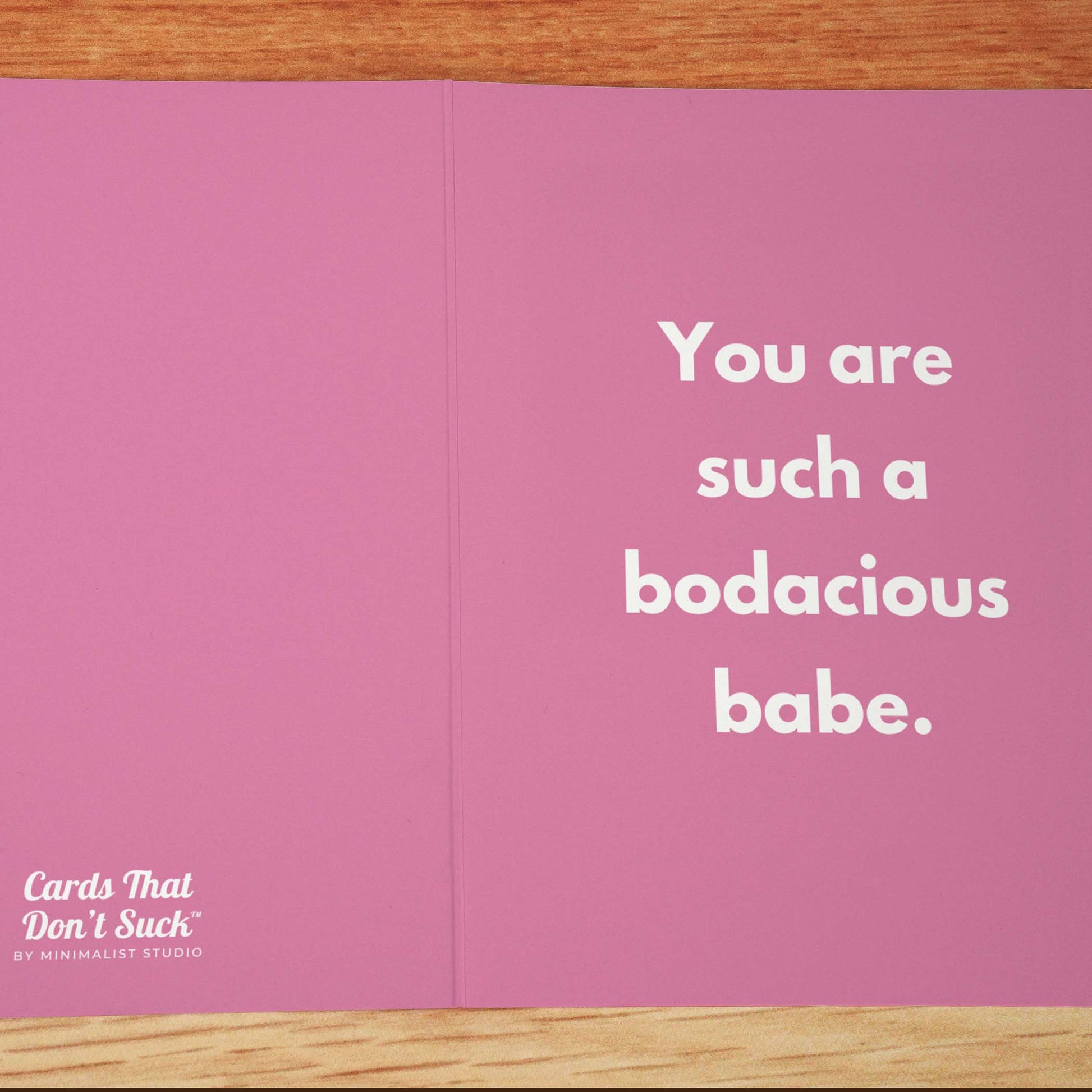 Bodacious Babe Card - Minimalist Studio
