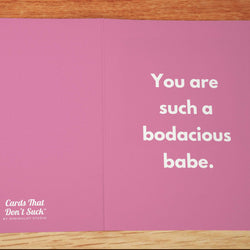 Bodacious Babe Card - Minimalist Studio