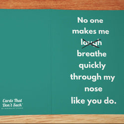 Breathe Through Nose Card - Minimalist Studio