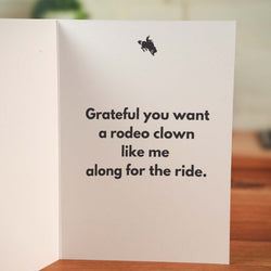 Bucking Bronco Card - Minimalist Studio