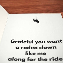 Bucking Bronco Card - Minimalist Studio
