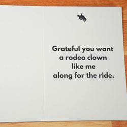 Bucking Bronco Card - Minimalist Studio