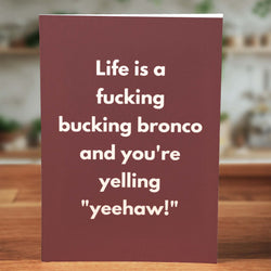 Bucking Bronco Card - Minimalist Studio