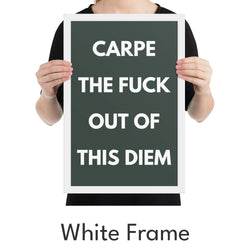 Carpe Diem Art Print - Minimalist Studio
