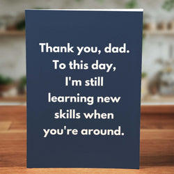 Dad New Skills Card - Minimalist Studio