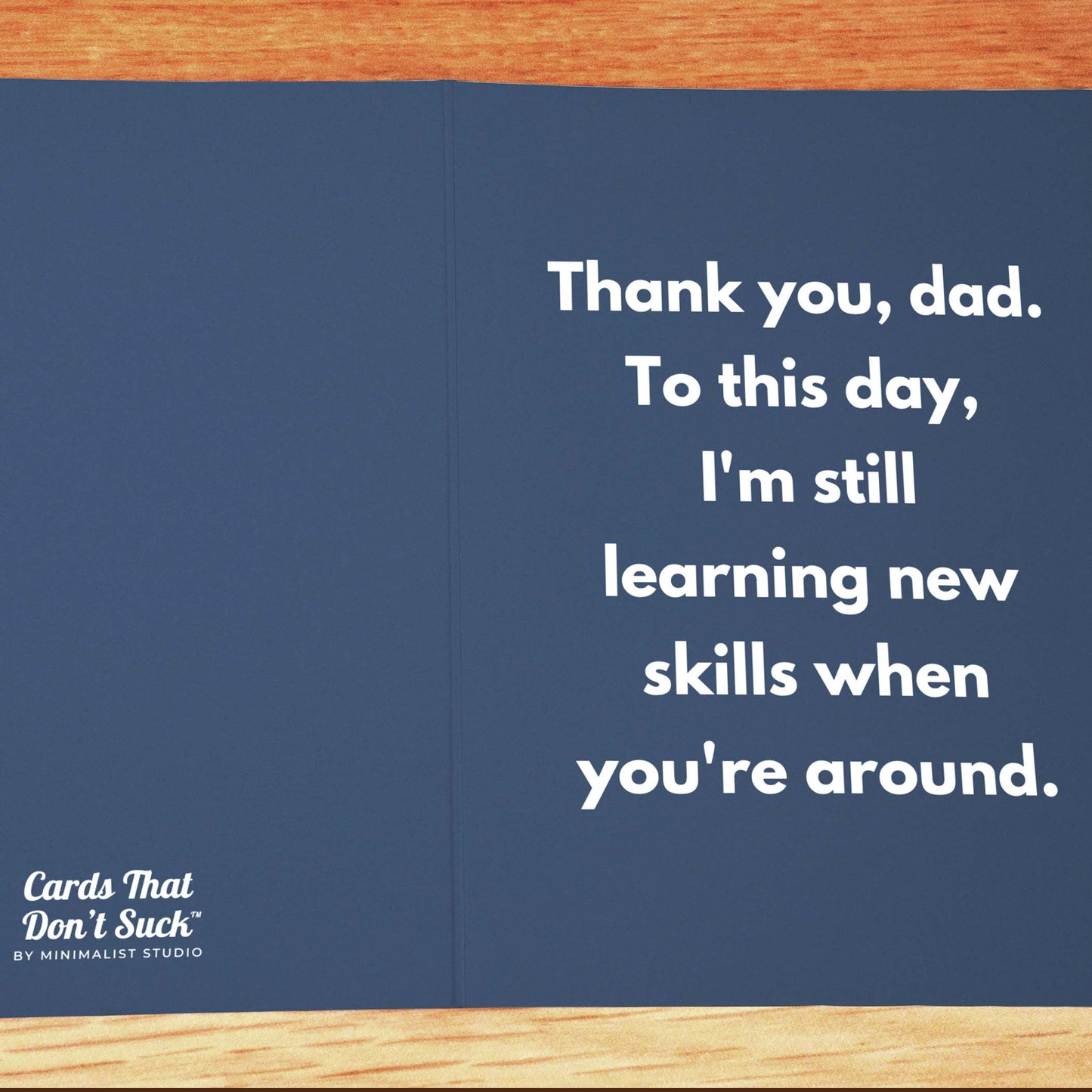 Dad New Skills Card - Minimalist Studio