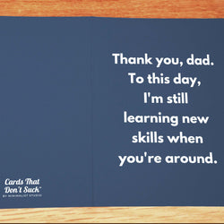 Dad New Skills Card - Minimalist Studio
