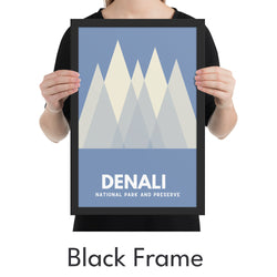 Denali National Park and Preserve Art Print - Minimalist Studio