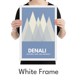 Denali National Park and Preserve Art Print - Minimalist Studio