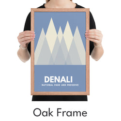 Denali National Park and Preserve Art Print - Minimalist Studio