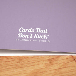 Don't Make This Weird Card - Minimalist Studio