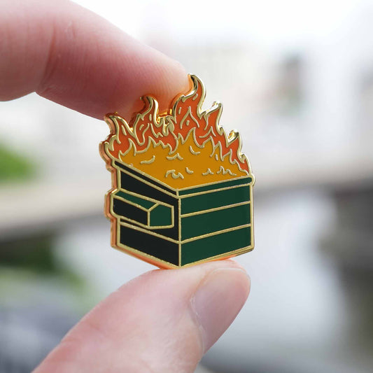 Dumpster Fire Hard Enamel Pin