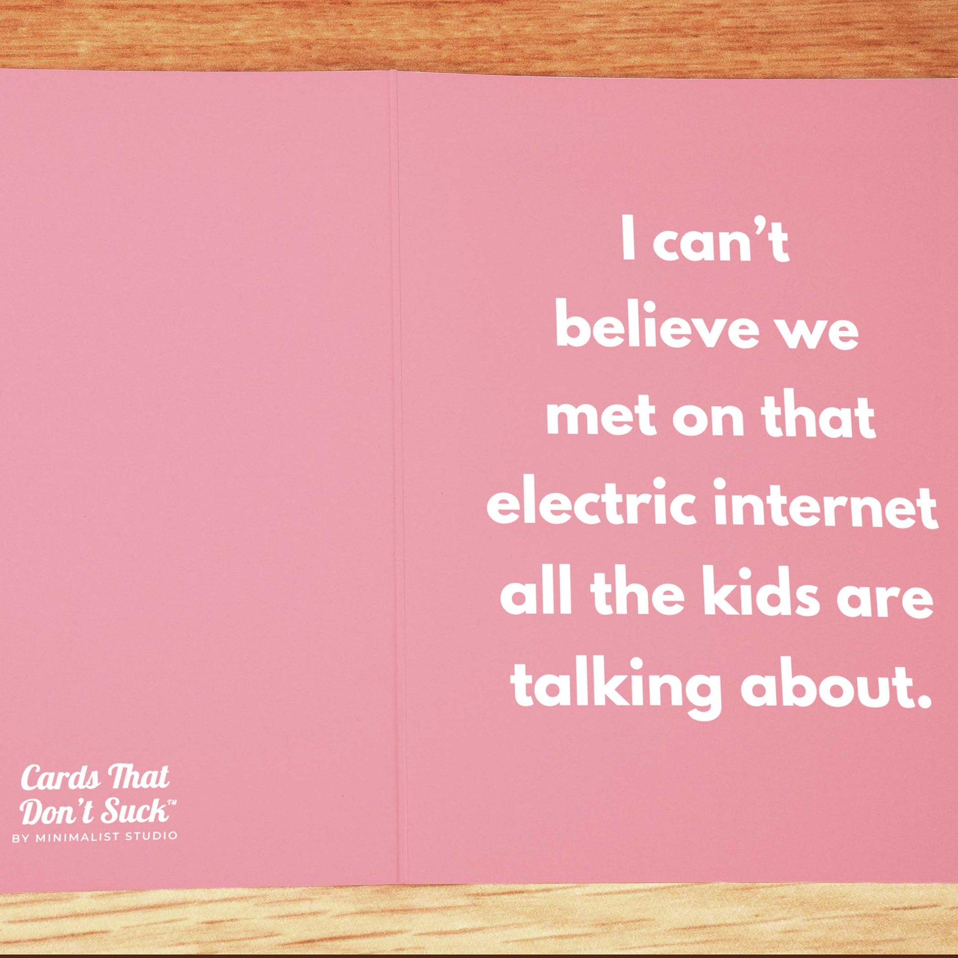 Electric Internet Card - Minimalist Studio