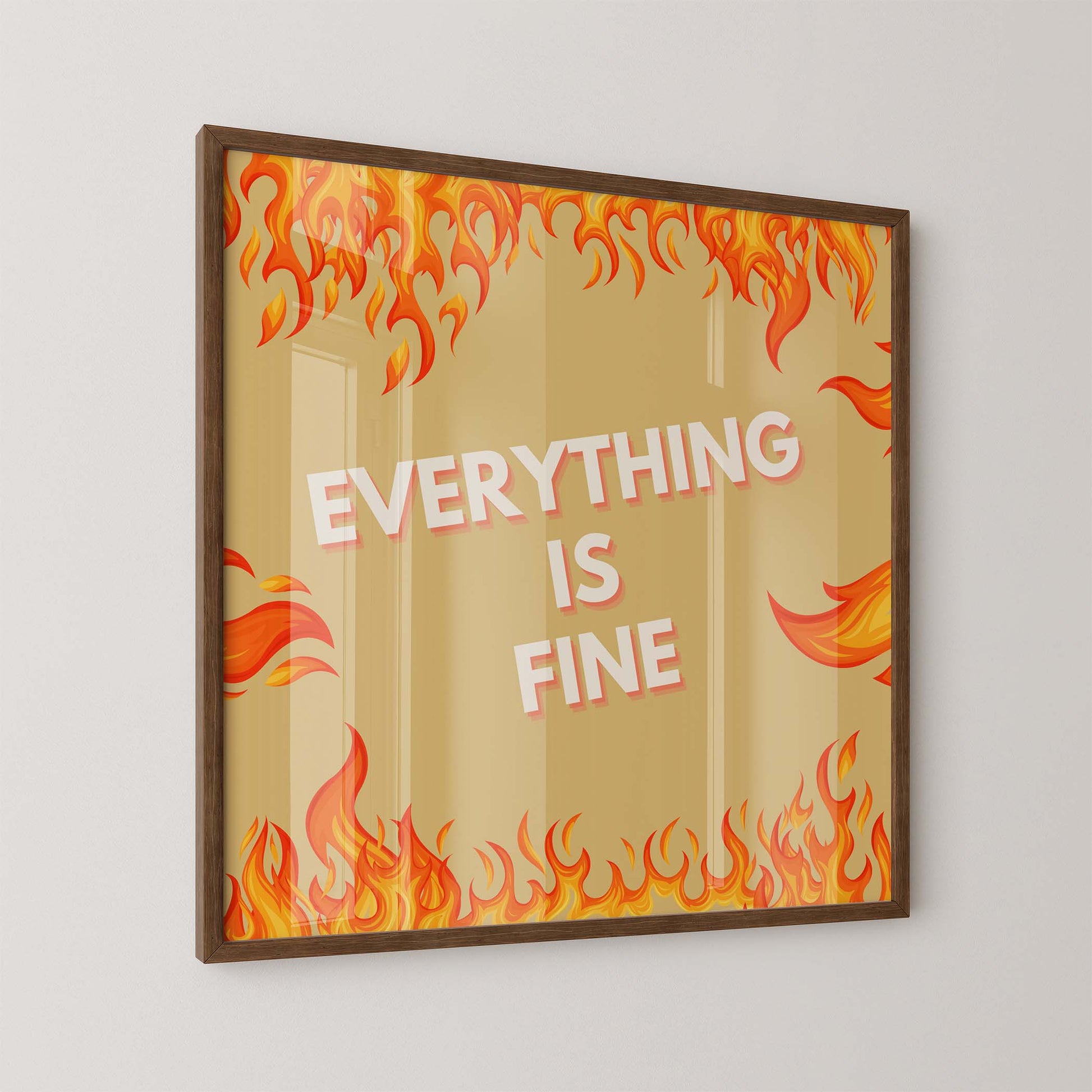 Everything Is Fine Art Print - Minimalist Studio