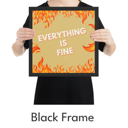 Everything Is Fine Art Print - Minimalist Studio