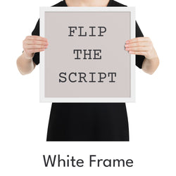 Flip the Script Art Print - Minimalist Studio