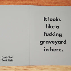 Looks Like a Graveyard Card - Minimalist Studio