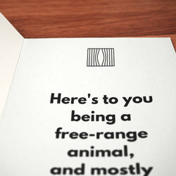Escaped High School Graduation Card - Minimalist Studio