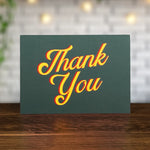 Green and Yellow Thank You Card 10-Pack - Minimalist Studio